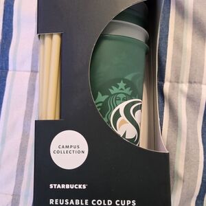 Starbucks Green Reusable Cold Cups